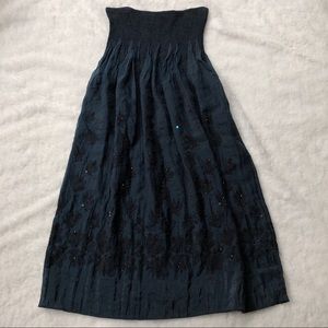 lapis convertible beaded dress / skirt